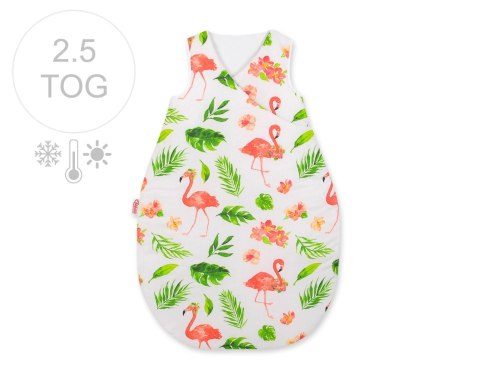 Śpiworek niemowlęcy całoroczny ocieplany 75 cm- flamingi Śpiworek niemowlęcy całoroczny ocieplany 75 cm- flamingi