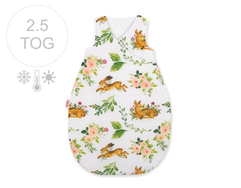 Śpiworek niemowlęcy całoroczny ocieplany 75 cm- w lesie Śpiworek niemowlęcy całoroczny ocieplany 75 cm- w lesie