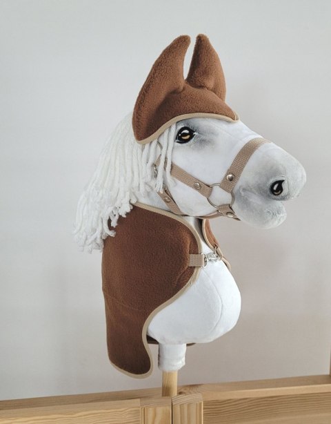 Zestaw dla Hobby Horse A3: derka + nauszniki - brązowy Zestaw dla Hobby Horse A3: derka + nauszniki - brązowy