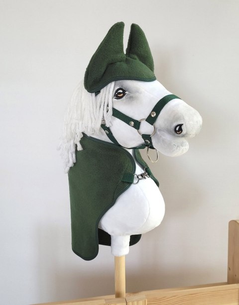 Zestaw dla Hobby Horse A3: derka + nauszniki - butelkowa zieleń Zestaw dla Hobby Horse A3: derka + nauszniki - butelkowa zieleń