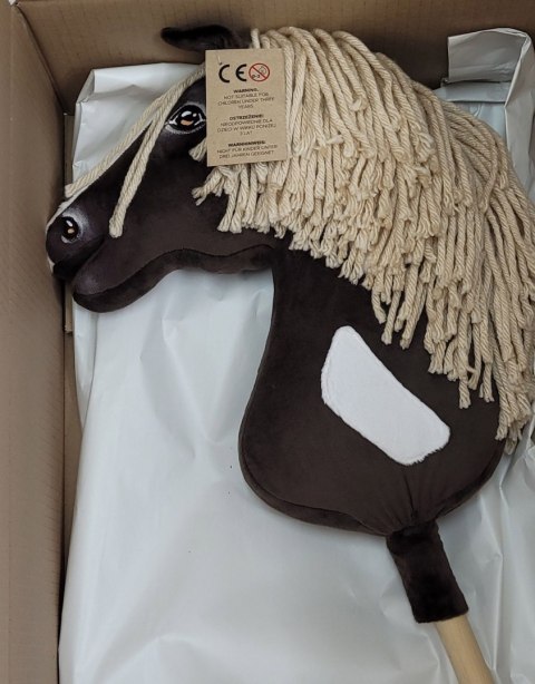 Hobby Horse Duży koń na kiju Premium - western IV ciemnogniady z jasną grzywą A3 Hobby Horse Duży koń na kiju Premium - western IV ciemnogniady z jasną grzywą A3