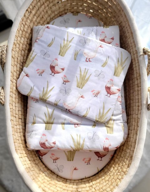 Komplet pościeli dla niemowląt z wypełnieniem 2-cz 75x100cm NEWBORN - In the country Komplet pościeli dla niemowląt z wypełnieniem 2-cz 75x100cm NEWBORN - In the country