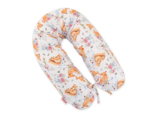 Poduszka ciążowa Longer dla kobiet w ciąży do spania + zdejmowana poszewka - Foxes and sqiurrels Poduszka ciążowa Longer dla kobiet w ciąży do spania + zdejmowana poszewka - Foxes and sqiurrels