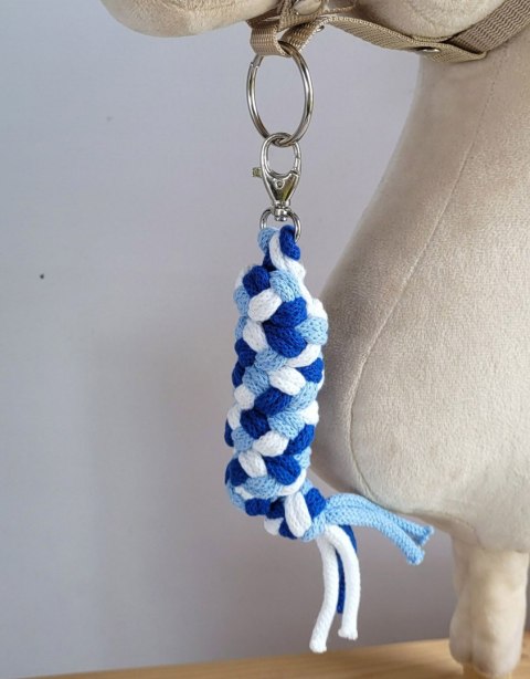 Uwiąz dla Hobby Horse ze sznurka - błękit/ chaber/ biały Uwiąz dla Hobby Horse ze sznurka - błękit/ chaber/ biały