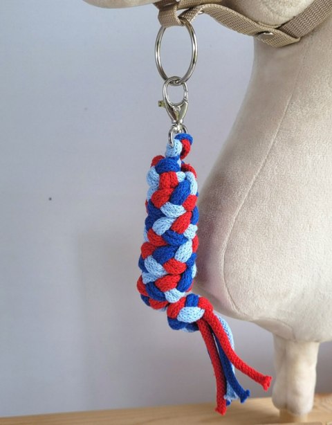 Uwiąz dla Hobby Horse ze sznurka - błękit/ chaber/ czerwony Uwiąz dla Hobby Horse ze sznurka - błękit/ chaber/ czerwony