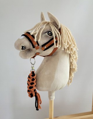 Uwiąz dla Hobby Horse ze sznurka - czarno-rudy