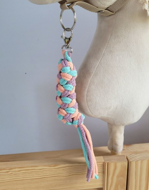 Uwiąz dla Hobby Horse ze sznurka - mięta/ lawenda/ brzoskwinia Uwiąz dla Hobby Horse ze sznurka - mięta/ lawenda/ brzoskwinia