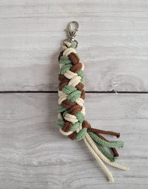Uwiąz dla Hobby Horse ze sznurka - pistacja/ brąz/ jasny beż Uwiąz dla Hobby Horse ze sznurka - pistacja/ brąz/ jasny beż