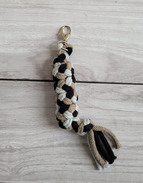 Uwiąz dla Hobby Horse ze sznurka - szary/ mocca/ czarny Uwiąz dla Hobby Horse ze sznurka - szary/ mocca/ czarny