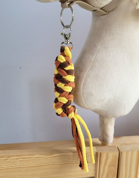 Uwiąz dla Hobby Horse ze sznurka - żółty/ terracota/ brąz Uwiąz dla Hobby Horse ze sznurka - żółty/ terracota/ brąz