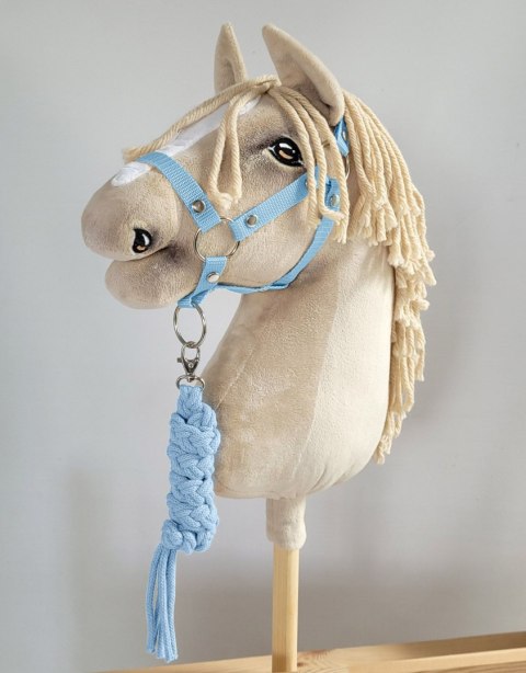 Zestaw do Hobby Horse: kantar A3 + uwiąz ze sznurka - błękitny Zestaw do Hobby Horse: kantar A3 + uwiąz ze sznurka - błękitny