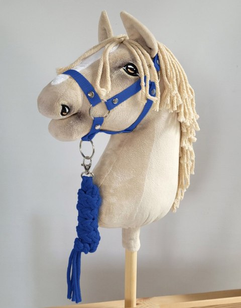 Zestaw do Hobby Horse: kantar A3 + uwiąz ze sznurka - niebieski Zestaw do Hobby Horse: kantar A3 + uwiąz ze sznurka - niebieski