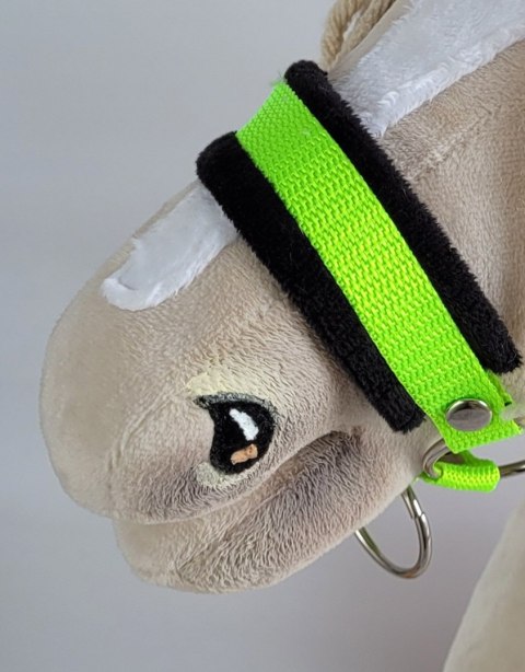 Zestaw do Hobby Horse: kantar A3 z czarnym futerkiem + uwiąz ze sznurka - neon-green/ czarny Zestaw do Hobby Horse: kantar A3 z czarnym futerkiem + uwiąz ze sznurka - neon-green/ czarny
