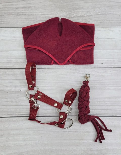 Kantar regulowany dla konia Hobby Horse A3 - bordowy Kantar regulowany dla konia Hobby Horse A3 - bordowy