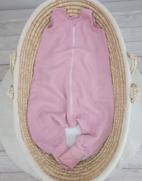 Muślinowy śpiworek dla dzieci z nogawkami XL 2-4 lata letni TOG 1.0 - pastel pink Muślinowy śpiworek dla dzieci z nogawkami XL 2-4 lata letni TOG 1.0 - pastel pink