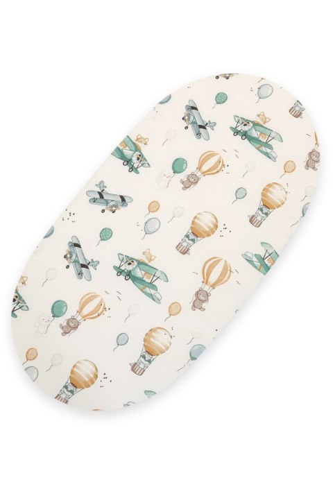 Prześcieradło bawełniane do kosza Mojżesza Boho wózka gondoli 75x35 cm - Sky adventure Prześcieradło bawełniane do kosza Mojżesza Boho wózka gondoli 75x35 cm - Sky adventure