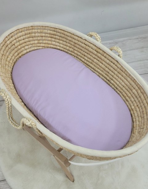 Prześcieradło bawełniane do kosza Mojżesza Boho wózka gondoli 75x35 cm - fioletowe Prześcieradło bawełniane do kosza Mojżesza Boho wózka gondoli 75x35 cm - fioletowe
