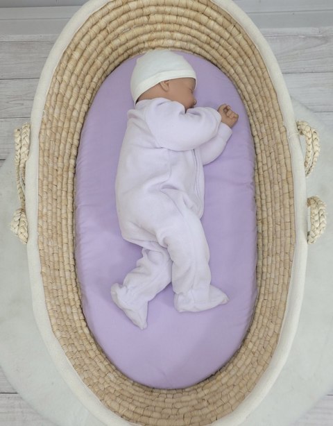 Prześcieradło bawełniane do kosza Mojżesza Boho wózka gondoli 75x35 cm - fioletowe Prześcieradło bawełniane do kosza Mojżesza Boho wózka gondoli 75x35 cm - fioletowe