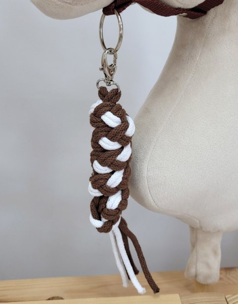 Uwiąz dla Hobby Horse ze sznurka - biało-brązowy Uwiąz dla Hobby Horse ze sznurka - biało-brązowy