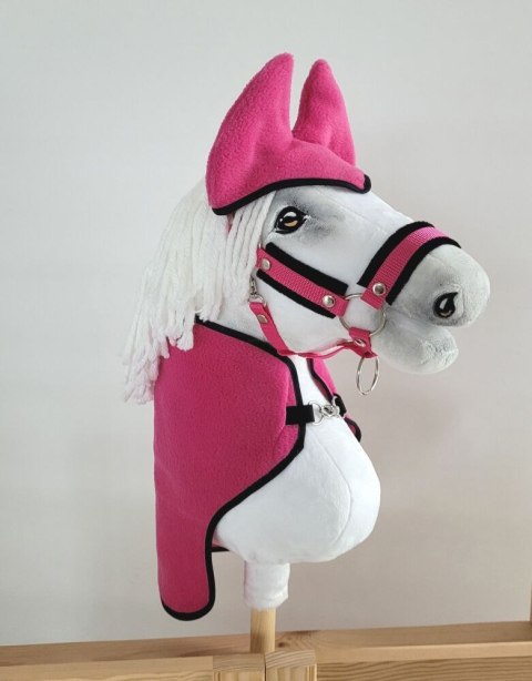 Zestaw dla Hobby Horse A4: derka + nauszniki - ciemny róż Zestaw dla Hobby Horse A4: derka + nauszniki - ciemny róż