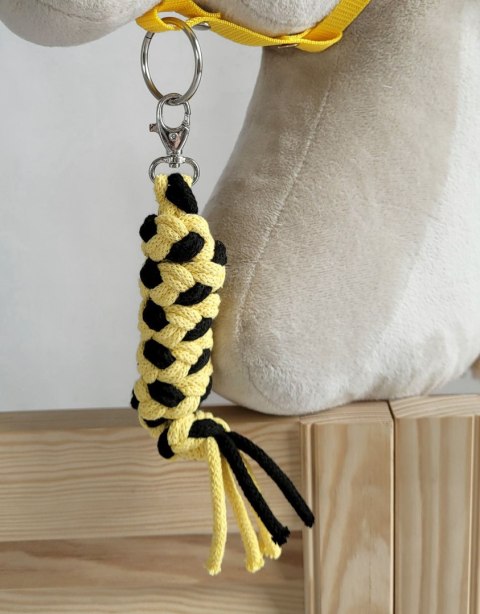 Uwiąz dla Hobby Horse ze sznurka - czarno-żółty Uwiąz dla Hobby Horse ze sznurka - czarno-żółty