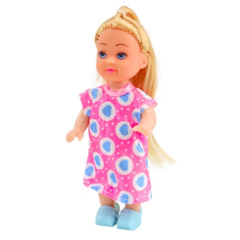 Zestaw Mini Laleczka Akcesoria Do Pielęgnacji Różowa Sukienka Zestaw Mini Laleczka Akcesoria Do Pielęgnacji Różowa Sukienka