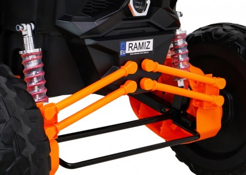 Buggy UTV-MX na akumulator dla dzieci Pomarańczowy + Napęd 4x4 + Pilot + Audio LED + Schowek + EVA + Wolny Start Buggy UTV-MX na akumulator dla dzieci Pomarańczowy + Napęd 4x4 + Pilot + Audio LED + Schowek + EVA + Wolny Start
