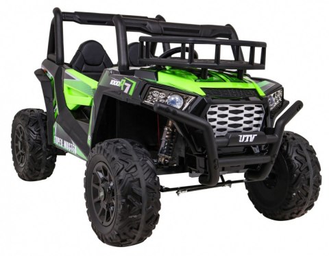 Buggy UTV Terenówka dla dzieci Zielony + Pilot + Bagażnik + Wolny Start + EVA + MP3 LED Buggy UTV Terenówka dla dzieci Zielony + Pilot + Bagażnik + Wolny Start + EVA + MP3 LED