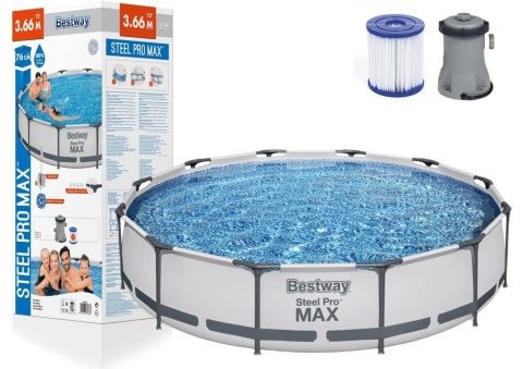Basen Stelażowy 366 x 76 cm Bestway 56416 Basen Stelażowy 366 x 76 cm Bestway 56416