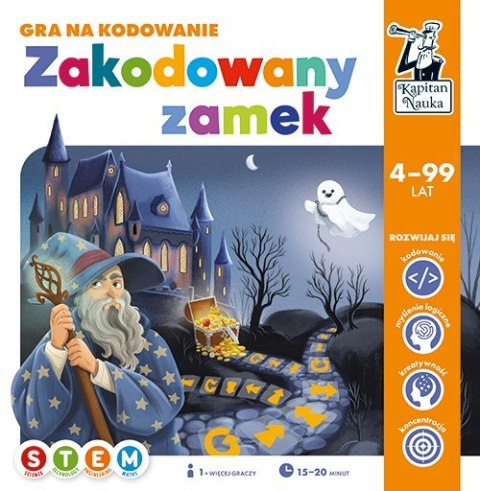 Gra edukacyjna "Zakodowany zamek" dla dzieci 4-10 lat + Nauka podstaw programowania + Gra planszowa na współpracę Gra edukacyjna "Zakodowany zamek" dla dzieci 4-10 lat + Nauka podstaw programowania + Gra planszowa na współpracę