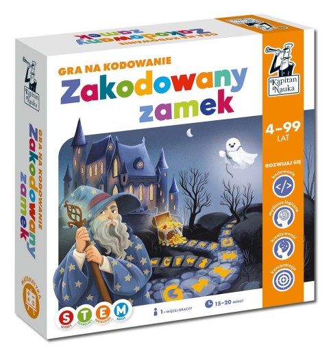 Gra edukacyjna "Zakodowany zamek" dla dzieci 4-10 lat + Nauka podstaw programowania + Gra planszowa na współpracę Gra edukacyjna "Zakodowany zamek" dla dzieci 4-10 lat + Nauka podstaw programowania + Gra planszowa na współpracę