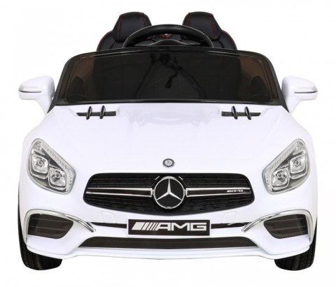 Mercedes Benz AMG SL65 S elektryczny dla dzieci Biały + Pilot + Audio LED + Ekoskóra + EVA + Wolny Start Mercedes Benz AMG SL65 S elektryczny dla dzieci Biały + Pilot + Audio LED + Ekoskóra + EVA + Wolny Start