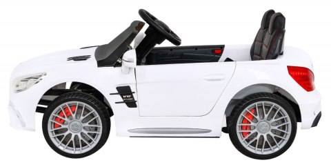 Mercedes Benz AMG SL65 S elektryczny dla dzieci Biały + Pilot + Audio LED + Ekoskóra + EVA + Wolny Start Mercedes Benz AMG SL65 S elektryczny dla dzieci Biały + Pilot + Audio LED + Ekoskóra + EVA + Wolny Start