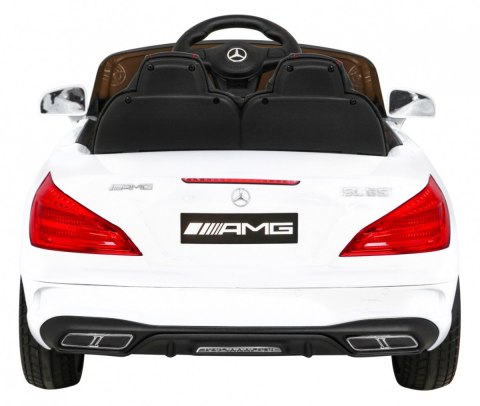 Mercedes Benz AMG SL65 S elektryczny dla dzieci Biały + Pilot + Audio LED + Ekoskóra + EVA + Wolny Start Mercedes Benz AMG SL65 S elektryczny dla dzieci Biały + Pilot + Audio LED + Ekoskóra + EVA + Wolny Start