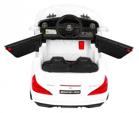 Mercedes Benz AMG SL65 S elektryczny dla dzieci Biały + Pilot + Audio LED + Ekoskóra + EVA + Wolny Start Mercedes Benz AMG SL65 S elektryczny dla dzieci Biały + Pilot + Audio LED + Ekoskóra + EVA + Wolny Start