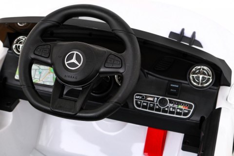 Mercedes Benz AMG SL65 S elektryczny dla dzieci Biały + Pilot + Audio LED + Ekoskóra + EVA + Wolny Start Mercedes Benz AMG SL65 S elektryczny dla dzieci Biały + Pilot + Audio LED + Ekoskóra + EVA + Wolny Start