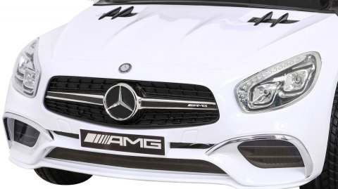 Mercedes Benz AMG SL65 S elektryczny dla dzieci Biały + Pilot + Audio LED + Ekoskóra + EVA + Wolny Start Mercedes Benz AMG SL65 S elektryczny dla dzieci Biały + Pilot + Audio LED + Ekoskóra + EVA + Wolny Start