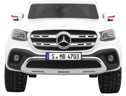 Mercedes Benz X-Class dla dzieci Biały + Pilot + Napęd 4x4 + MP4 + Bagażnik + LED + EVA Mercedes Benz X-Class dla dzieci Biały + Pilot + Napęd 4x4 + MP4 + Bagażnik + LED + EVA