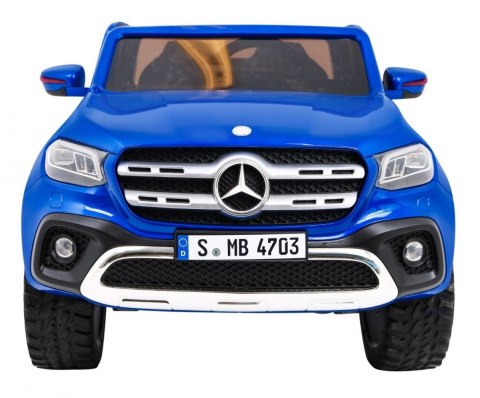 Mercedes Benz X-Class dla dzieci Lakier Niebieski + Pilot + Napęd 4x4 + MP4 + Bagażnik + EVA Mercedes Benz X-Class dla dzieci Lakier Niebieski + Pilot + Napęd 4x4 + MP4 + Bagażnik + EVA