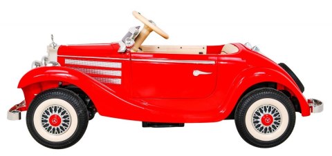Mercedes Benz Retro 540A dla dzieci Czerwony + Tryb "Rodzica" + Pilot + Panel audio + LED Mercedes Benz Retro 540A dla dzieci Czerwony + Tryb "Rodzica" + Pilot + Panel audio + LED