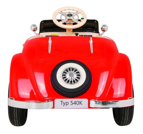 Mercedes Benz Retro 540A dla dzieci Czerwony + Tryb "Rodzica" + Pilot + Panel audio + LED Mercedes Benz Retro 540A dla dzieci Czerwony + Tryb "Rodzica" + Pilot + Panel audio + LED