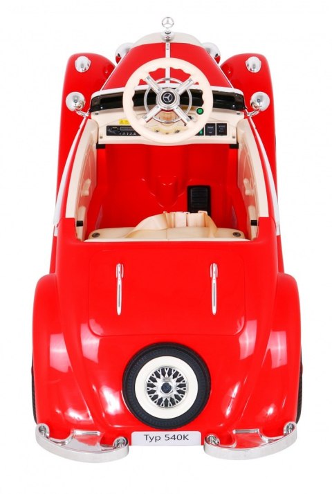 Mercedes Benz Retro 540A dla dzieci Czerwony + Tryb "Rodzica" + Pilot + Panel audio + LED Mercedes Benz Retro 540A dla dzieci Czerwony + Tryb "Rodzica" + Pilot + Panel audio + LED