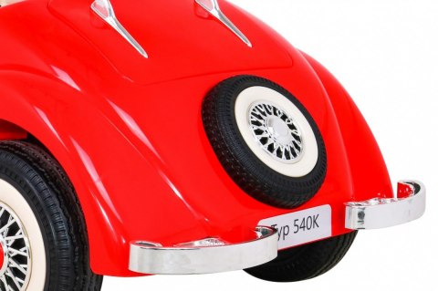 Mercedes Benz Retro 540A dla dzieci Czerwony + Tryb "Rodzica" + Pilot + Panel audio + LED Mercedes Benz Retro 540A dla dzieci Czerwony + Tryb "Rodzica" + Pilot + Panel audio + LED