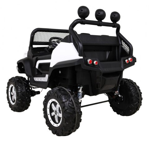 Mercedes Benz Unimog dla dzieci Biały + Napęd 4x4 + Pilot + Bagażnik + Wolny Start + MP3 LED Mercedes Benz Unimog dla dzieci Biały + Napęd 4x4 + Pilot + Bagażnik + Wolny Start + MP3 LED