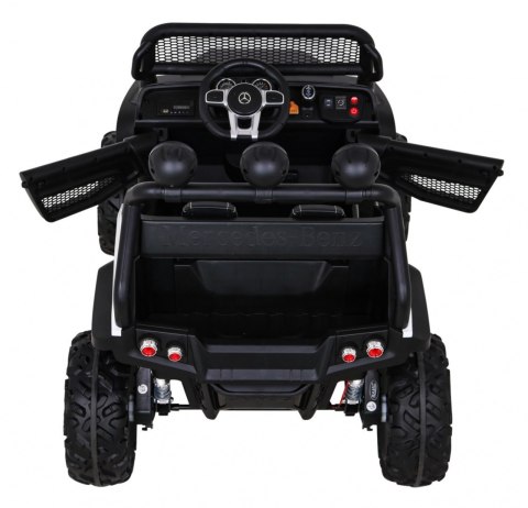 Mercedes Benz Unimog dla dzieci Biały + Napęd 4x4 + Pilot + Bagażnik + Wolny Start + MP3 LED Mercedes Benz Unimog dla dzieci Biały + Napęd 4x4 + Pilot + Bagażnik + Wolny Start + MP3 LED