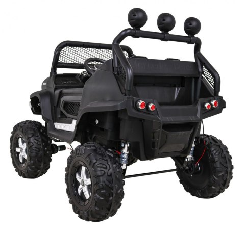 Mercedes Benz Unimog dla dzieci Czarny + Napęd 4x4 + Pilot + Bagażnik + Wolny Start + MP3 LED Mercedes Benz Unimog dla dzieci Czarny + Napęd 4x4 + Pilot + Bagażnik + Wolny Start + MP3 LED