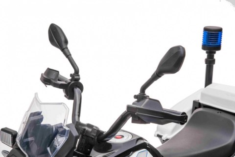 Motor Policyjny BMW F850 GS na akumulator dla dzieci + Kółka pomocnicze + Syrena + Światła + 2 Kufry + Wolny Start Motor Policyjny BMW F850 GS na akumulator dla dzieci + Kółka pomocnicze + Syrena + Światła + 2 Kufry + Wolny Start