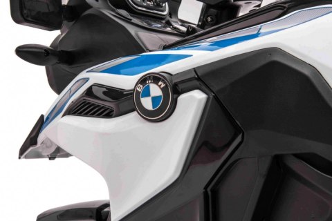 Motor Policyjny BMW F850 GS na akumulator dla dzieci + Kółka pomocnicze + Syrena + Światła + 2 Kufry + Wolny Start Motor Policyjny BMW F850 GS na akumulator dla dzieci + Kółka pomocnicze + Syrena + Światła + 2 Kufry + Wolny Start