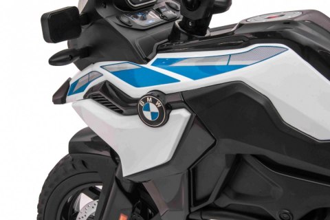 Motor Policyjny BMW F850 GS na akumulator dla dzieci + Kółka pomocnicze + Syrena + Światła + 2 Kufry + Wolny Start Motor Policyjny BMW F850 GS na akumulator dla dzieci + Kółka pomocnicze + Syrena + Światła + 2 Kufry + Wolny Start