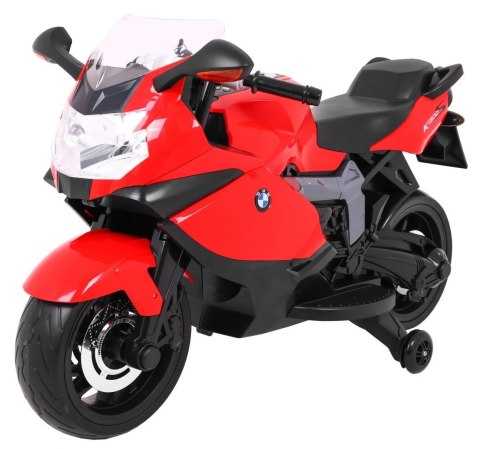 Motor na akumulator BMW K1300S dla dzieci Czerwony + Kółka pomocnicze + Dźwięki Światła + Wolny Start Motor na akumulator BMW K1300S dla dzieci Czerwony + Kółka pomocnicze + Dźwięki Światła + Wolny Start